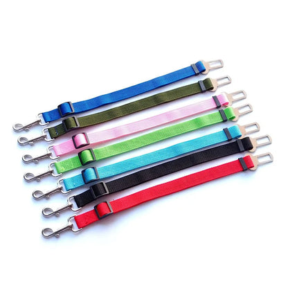 Adjustable Pet Cat Dog Car Seat Belt Pet Seat Vehicle Dog Harness Lead Clip Safety Lever Traction Dog Collars Dogs Accessoires Pets Products