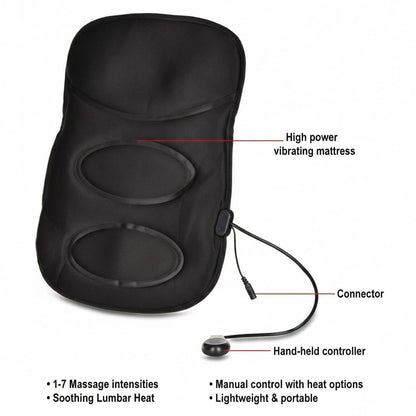 3D Robotic Massage Cushion with Heat Therapy – Home & Car Comfort