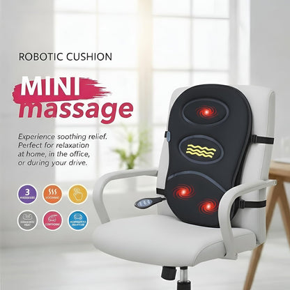 3D Robotic Massage Cushion with Heat Therapy – Home & Car Comfort