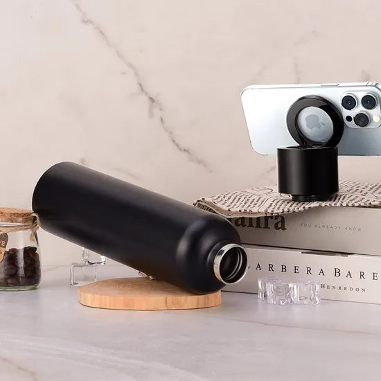 Premium Vacuum Insulated Water Bottle with Phone Holder