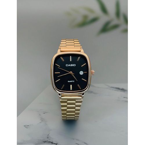 Classic Square Dial Men’s Stainless Steel Watch
