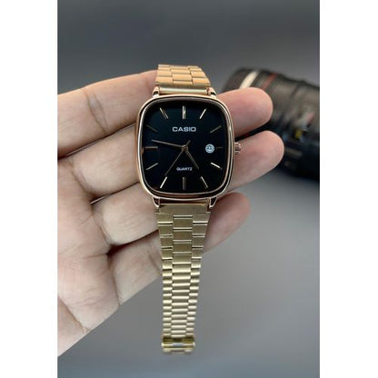 Classic Square Dial Men’s Stainless Steel Watch