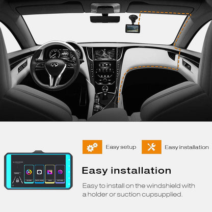 Dual Vehicle DVR 1080P Full HD Dash Cam – Front & Rear Camera
