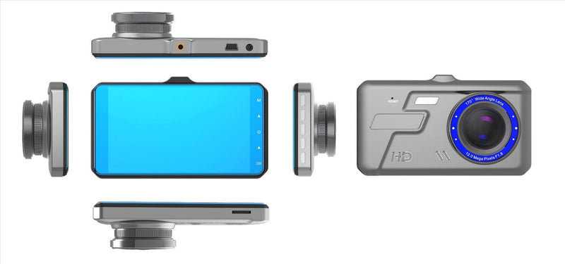 Dual Vehicle DVR 1080P Full HD Dash Cam – Front & Rear Camera