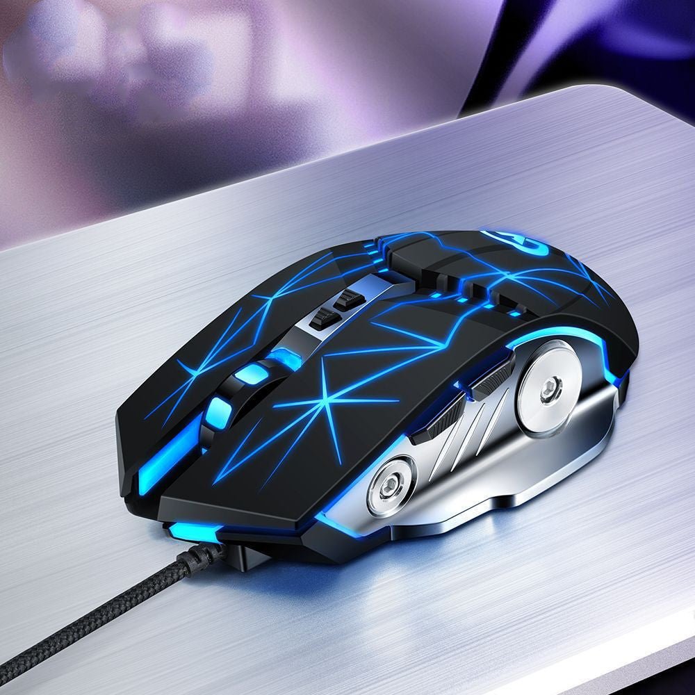 USB Gaming Mouse – Silent Click & LED Light
