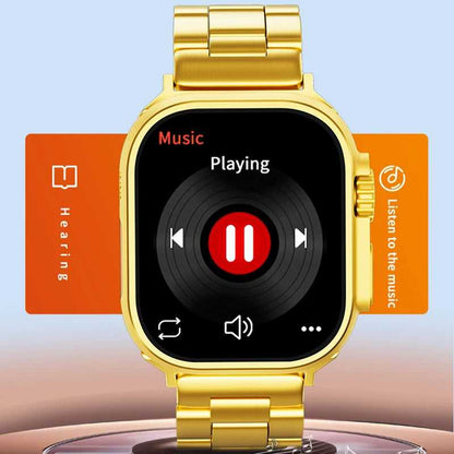 Luxury Gold Smartwatch – Metal Strap Edition