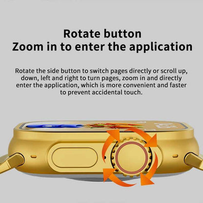 Luxury Gold Smartwatch – Metal Strap Edition