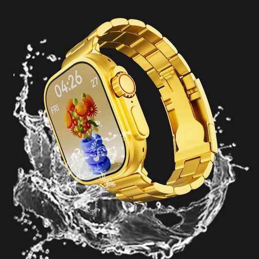 Luxury Gold Smartwatch – Metal Strap Edition