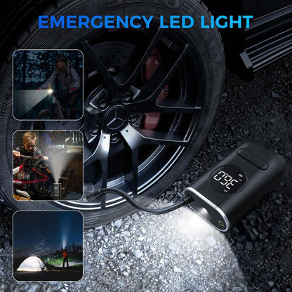 Portable Digital Tire Inflator – Rechargeable Air Pump with PSI Display