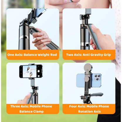 3-in-1 Selfie Stick Tripod with Grip Handle – 1.7M