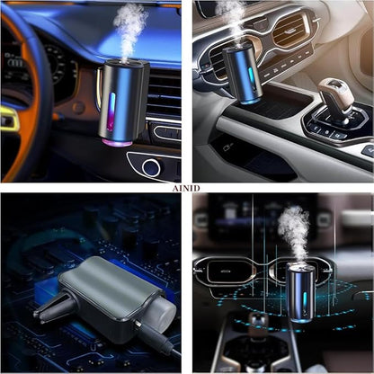 Smart Car Aroma Diffuser with LED Light & 3 Fragrance Oils